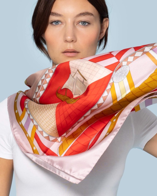 Twill silk scarf Editions Ventinove Silk scarf - Italian Craftsmanship