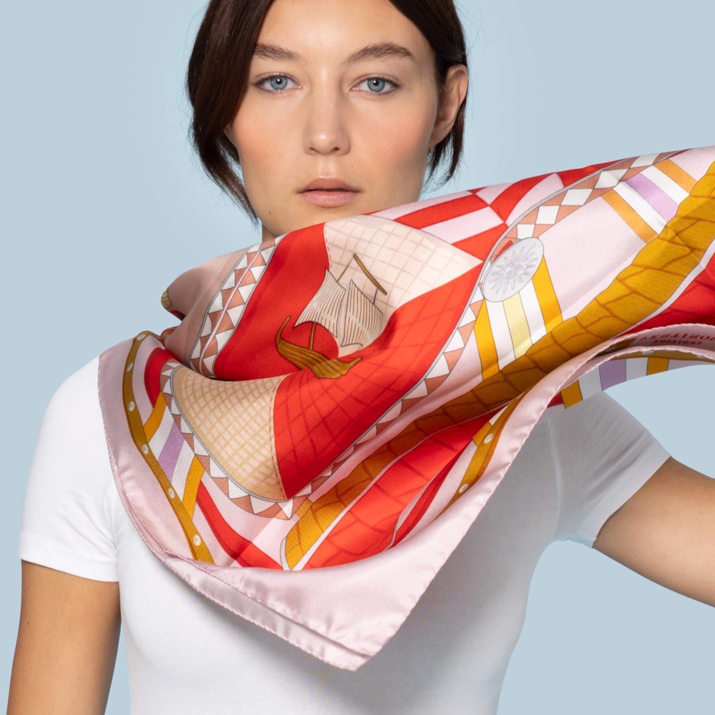 Twill silk scarf Editions Ventinove Silk scarf - Italian Craftsmanship