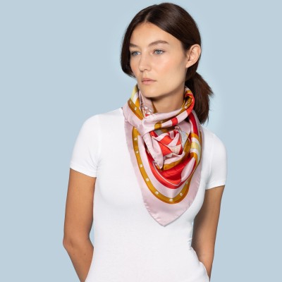 Twill silk scarf Editions Ventinove Silk scarf - Italian Craftsmanship