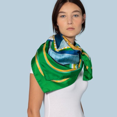 Twill silk scarf Editions Ventinove Silk scarf - Italian Craftsmanship