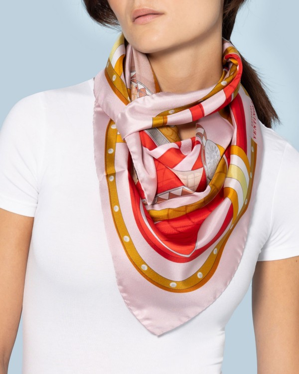 Twill silk scarf Editions Ventinove Silk scarf - Italian Craftsmanship