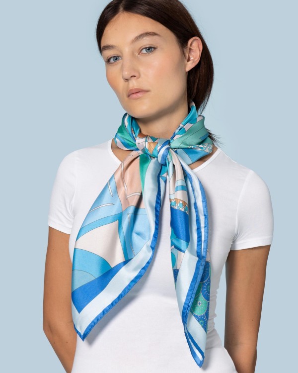 Unique Design: Editions Ventinove silk scarf - Italian Craftsmanship