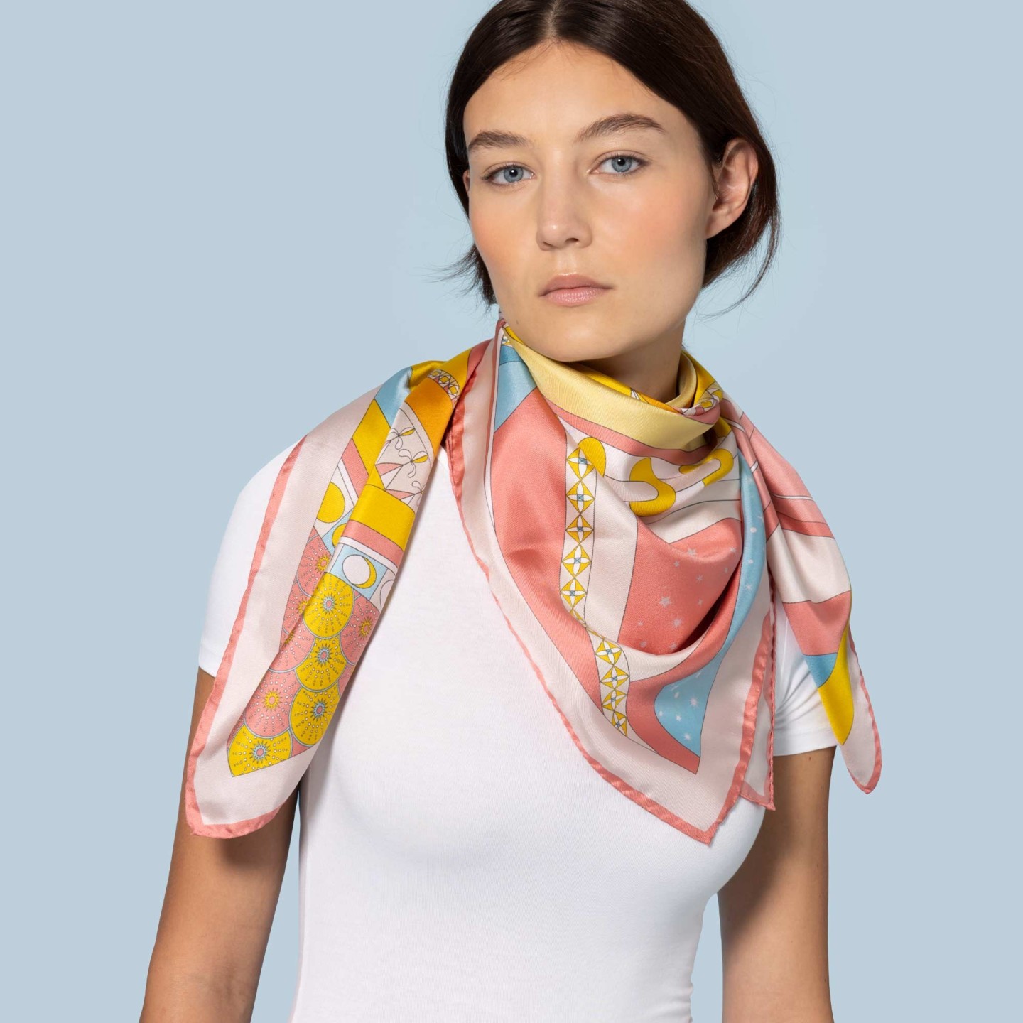 Unique Design: Editions Ventinove silk scarf - Italian Craftsmanship