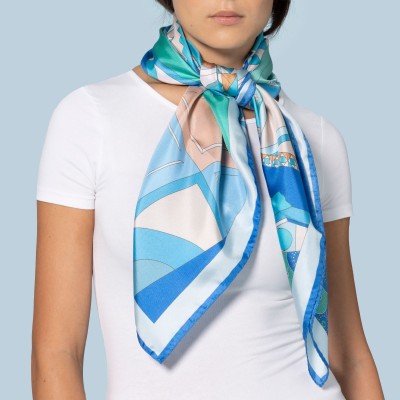 Unique Design: Editions Ventinove silk scarf - Italian Craftsmanship